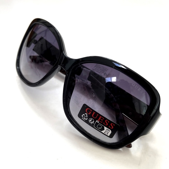 GUESS Butterfly Sunglasses GO00043 Acetate Black Logo Leopard main image 7